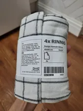 تجریه خرید دستمال آشپزخانه ایکیا مدل RINNIG مجموعه 4 عددی