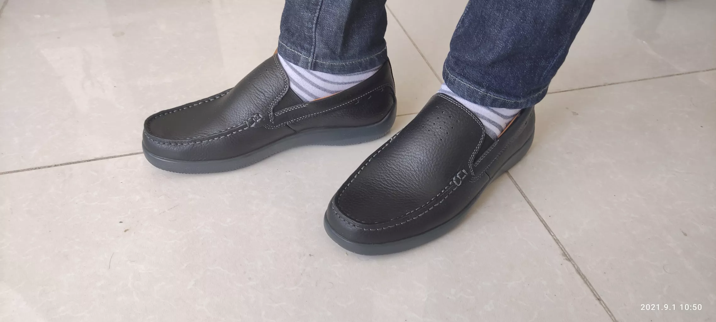 کفش روزمره مردانه فرزین مدل کالج رنگ مشکی
