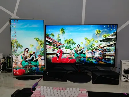 مانیتور 24 اینچ مسترتک مدل VL249HS ، رزولوشن FullHD، پنل IPS، نرخ بروزرسانی 75 هرتز، با نسبت تصویر 16:9، دارای اسپیکر داخلی، دارای پورت HDMI و DisplayPort و USB