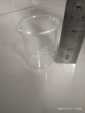 بشر آزمایشگاه مدل beaker ظرفیت 50 میلی لیتر