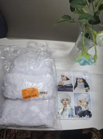 ست کلاه و شال گردن سام مدل داخل خز رینگی دو رو کد 511