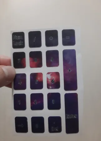 برچسب حروف فارسی کیبورد طرح کهکشان کد 22