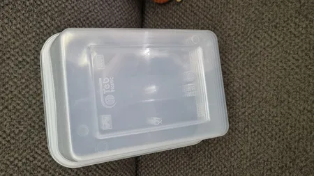 ظرف نگهدارنده پولاد مدل فریزری ایکس لارج طرح مستطیلی کد 1500cc بسته 6 عددی