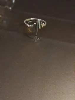 انگشتر زنانه طرح ضربان کد RKH_775