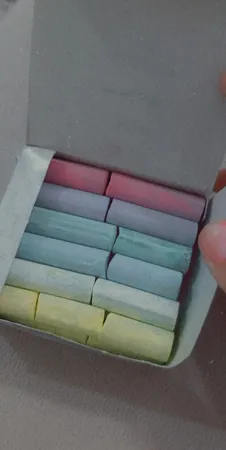 گچ رنگی مارلو مدل رنگینک بسته 12 عددی