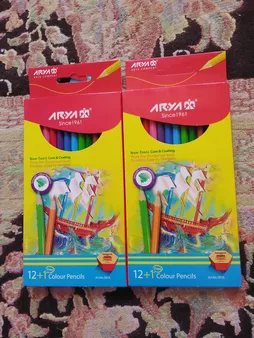 مداد رنگی 12 رنگ آریا کد 3016 بسته 2 عددی