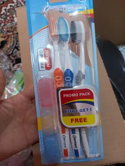 مسواک کانفیدنت مدل Promo Pearl با برس نرم بسته 3 عددی