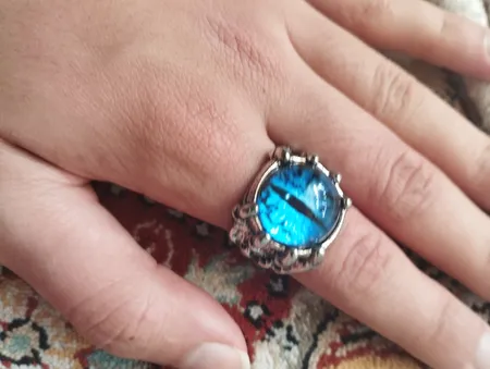 انگشتر مدل چشم اژدها کد collor44