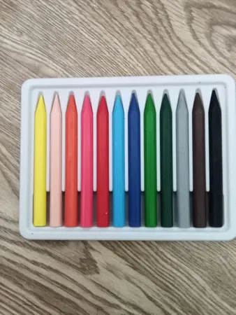 پاستل روغنی 12 رنگ البرز مدل قورباغه