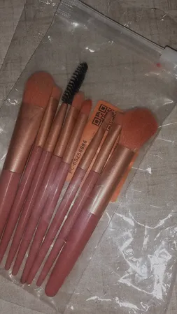 ست برس آرایشی مدل نئونی کد h908 مجموعه 8 عددی