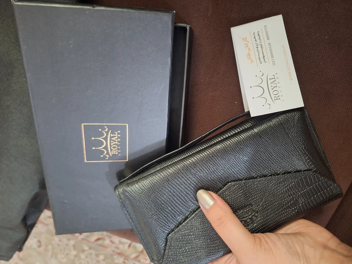 کیف پول زنانه رویال چرم مدل W11