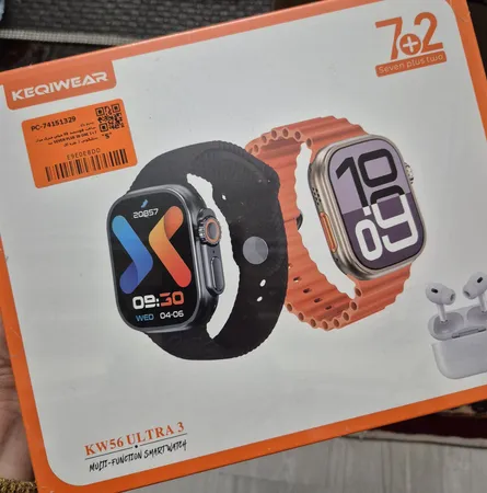 ساعت هوشمند 46 میلی متری مدل SEVEN PLUS IN ONE 1+7 بند سیلیکونی