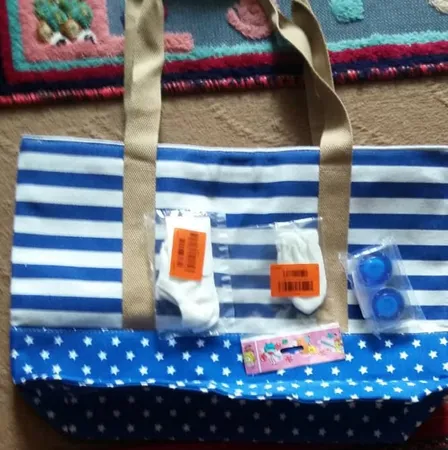 دستکش نوزادی نیلی مدل Snow White