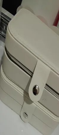 جعبه جواهرات مدل مسافرتی چرمی مستطیلی