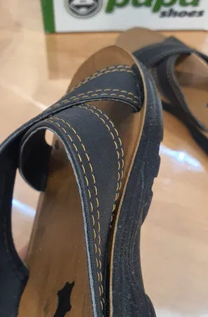 صندل مردانه پاپا مدل آرش ضربدری کد 1413