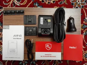 تجریه خرید دوربین فیلم برداری خودرو وای فو مدل A119 V3