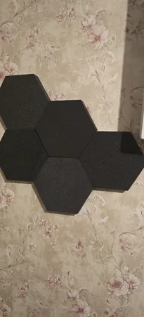 پنل آکوستیک اکوترپ مدل شش ضلعی hex12.12.4 بسته 24 عددی