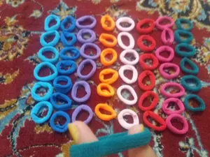 تجریه خرید کش مو دخترانه آی جواهر مدل K103 مجموعه 50 عددی