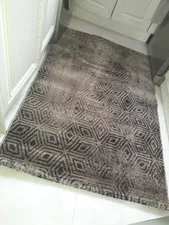 تجریه خرید فرش ماشینی ساوین کد 4113 زمینه نسکافه ای