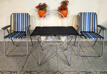 میز و صندلی تاشو سفری مدل Asplus بسته 3 عددی