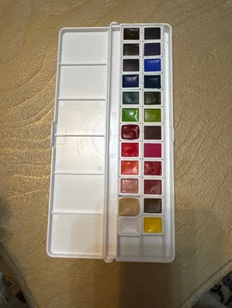 آبرنگ 24 رنگ آقا میری کد 564