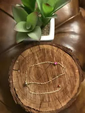 تجریه خرید دستبند طلا و سنگ 18 عیار زنانه روبی آرت گالری مدل آسانسوری مارکیز روبی