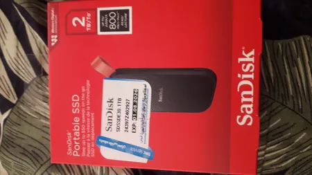 اس اس دی اکسترنال سن دیسک مدل PORTABLE E30 ظرفیت 2 ترابایت رابط USB 3.2 Gen2