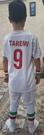 ست 5 تکه لباس ورزشی پسرانه طرح ایران مدل جام جهانی2022