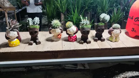 گلدان طرح بچه گروت کد ck118