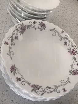 بشقاب خورش خوری پارس اپال مدل لیندا کد 124P بسته 6 عددی