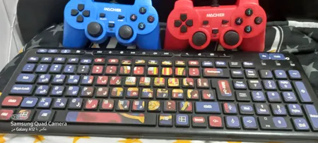 برچسب کیبورد طرح بارسلونا کد 22 با حروف فارسی