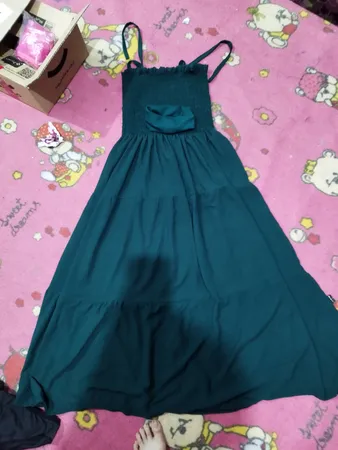 پیراهن ساحلی زنانه مدل تابستانی رنگ سبز