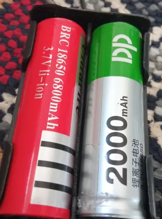 باتری لیتیوم یون قابل شارژ اولترا فایت مدل 18650 ظرفیت 6800 میلی آمپر ساعت