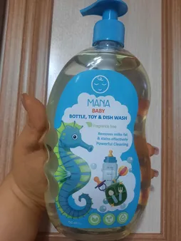 مایع شوینده و ضدعفونی کننده شیشه شیر مانا مدل پمپی حجم 750 میلی لیتر