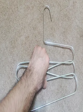 چوب لباسی شلوار و شال لینو مدل مارپیچ بسته 2 عددی