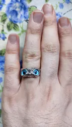 انگشتر مدل جغد چشم خاص کد 684152