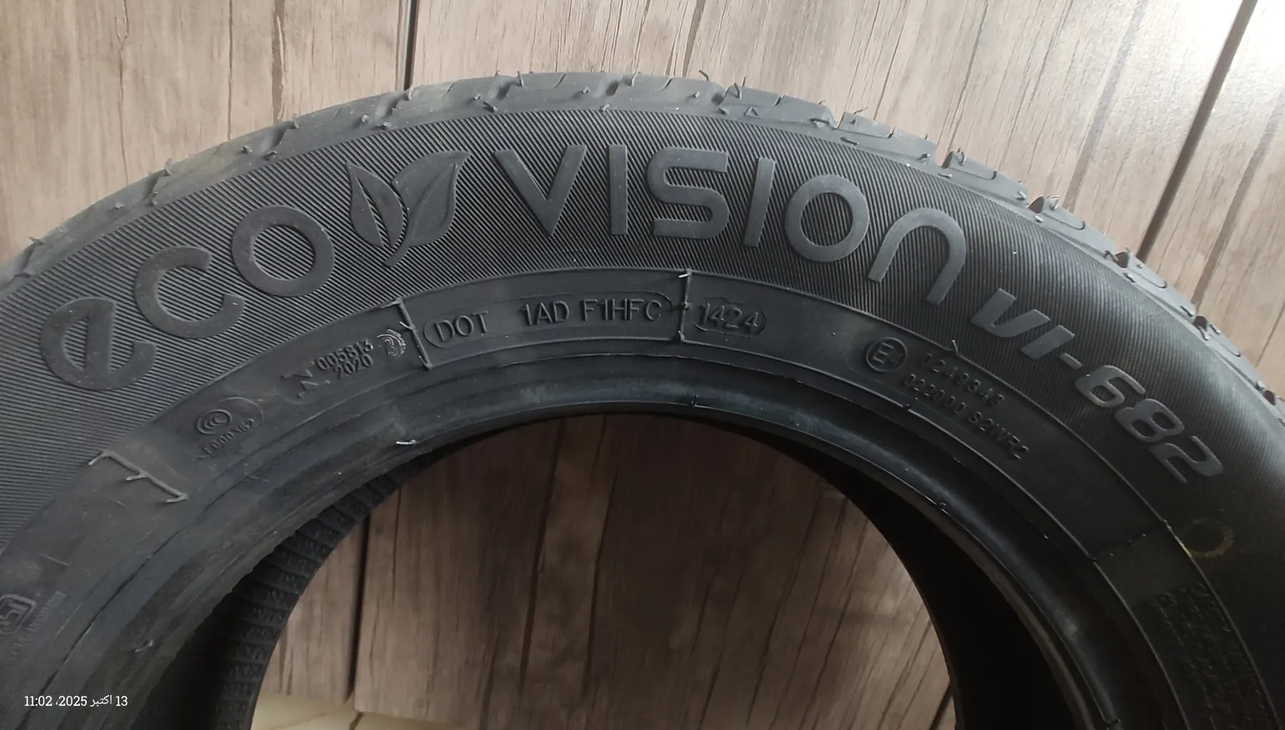 لاستیک خودرو اُویشن مدل VI682_77T سایز 13 / 65 / 165 میلی‌متر تولید سال 2024 - 2 حلقه