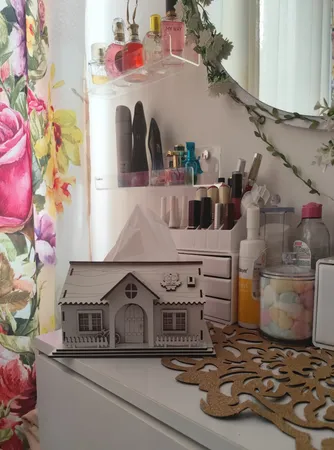 جعبه دستمال کاغذی طرح کلبه کد 0120