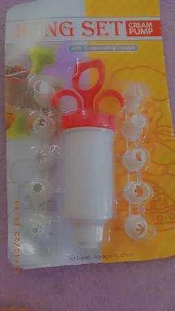 قیف خامه زن آیسینگ ست مدل 002 مجموعه 11 عددی