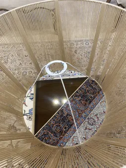 شید آباژور مدل مخروطی  نخ  مکرومه