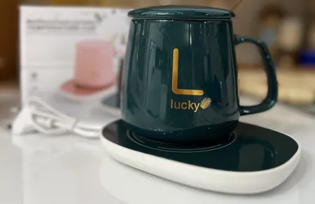 ماگ حرارتی مدل سرامیکی به همراه صفحه گرمکن برقی