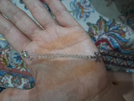 آویز ساعت مارکت لند طرح دانه برف کد 31