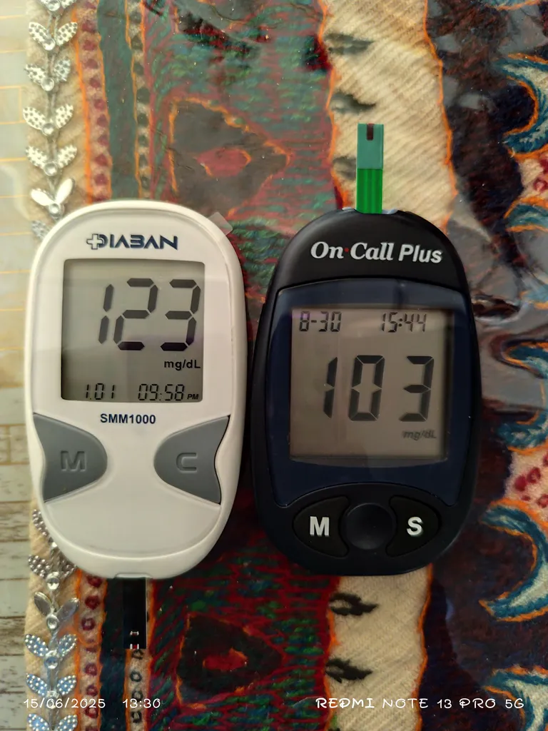 دستگاه تست قند خون دیابان مدل  SMM1000 به همراه نوار تست قند خون مجموعه 4 عددی