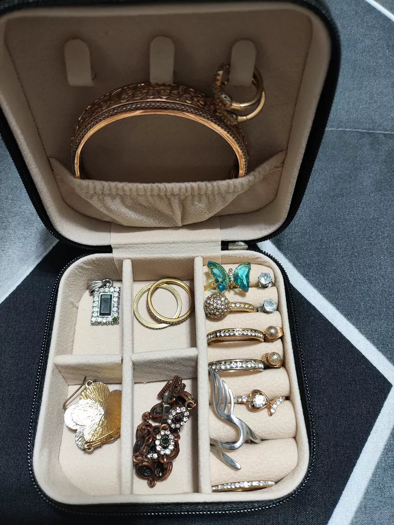 جعبه جواهرات مدل چرمی مسافرتی