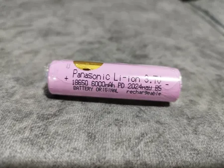 باتری لیتیوم یون قابل شارژ پاناسونیک کد 18650 ظرفیت 6000 میلی آمپرساعت