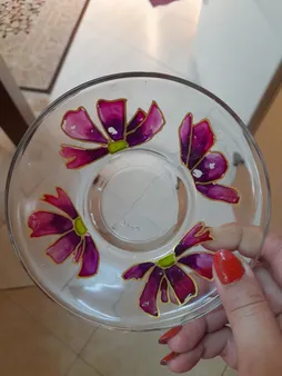 ست فنجان و نعلبکی طرح دایره کد 02