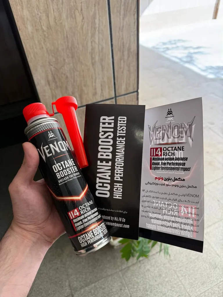 اکتان بوستر و مکمل سوخت خودرو بنزینی ونوم مدل 114 Rich حجم 300 میلی لیتر بسته 3 عددی