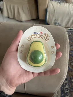 تشویقی دندانی گربه مدل آبنبات کت نیپ دار avo01