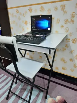 میز و صندلی تاشو تنظبم شو یاس باکس دار قهوه ای