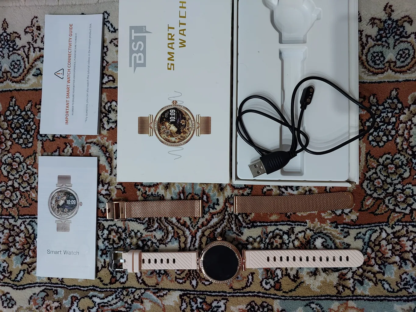 ساعت هوشمند بی اس تی مدل NX17 Pro با قابلیت صفحه نمایش رنگی و لمسی، کنترل موسیقی، سنجش اکسیژن خون، مکالمه از طریق بلوتوث، پشتیبانی از زبان فارسی و امکان تغییر تم ساعت و بند فلزی